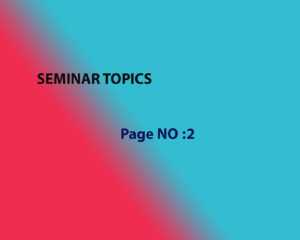 Seminar topics For Civil Engineering