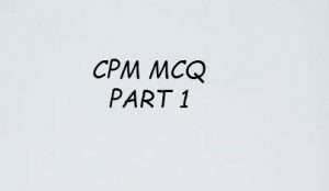 CPM MCQ